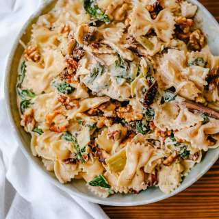 Creamy Bowtie Pasta with Sun-dried Tomatoes