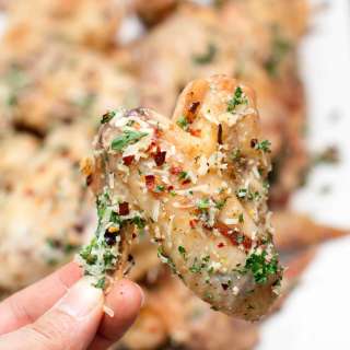 Parmesan Garlic Baked Chicken Wings