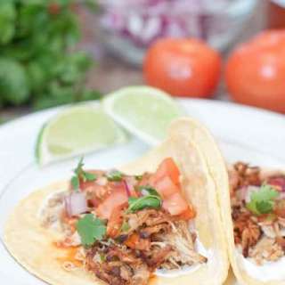 Crock Pot Chicken Carnitas Tacos