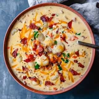Bacon Cheddar Gnocchi Soup