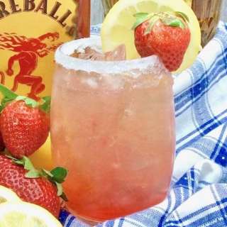 Spicy Spiked Strawberry Lemonade
