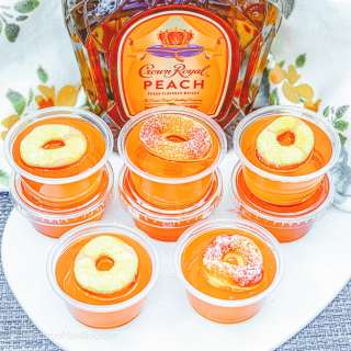 Crown Peach Jello Shots