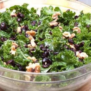 Cranberry Walnut Kale Salad