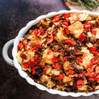Mexican Chorizo Cornbread Stuffing