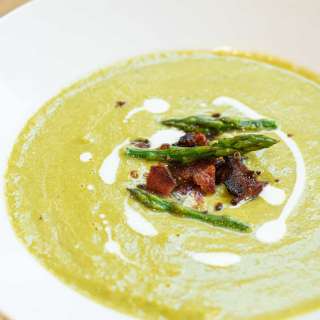 Creamy Asparagus Bacon Soup