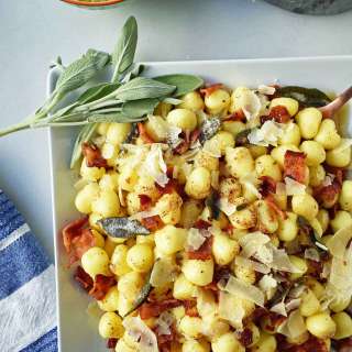 Gnocchi with Brown Butter, Crispy Pancetta, and Sage
