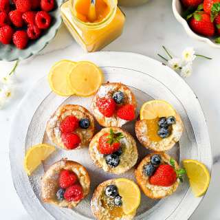 Mini Dutch Baby Pancakes (in a muffin tin)