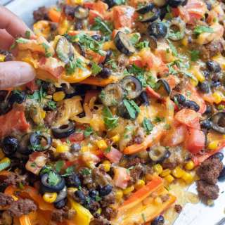 Mini Sweet Pepper Nachos