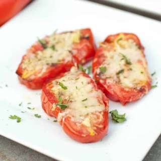 Grilled Parmesan Garlic Tomatoes