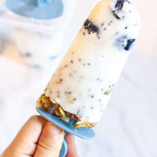Blueberry Parfait Popsicles
