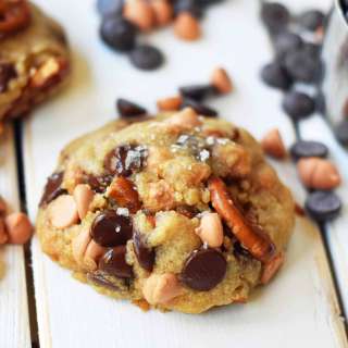 Sea Salt Butterscotch Pretzel Cookies