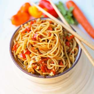 Asian Vegetable Stir-Fry Noodles