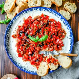 Caprese Dip with Boursin Cheese
