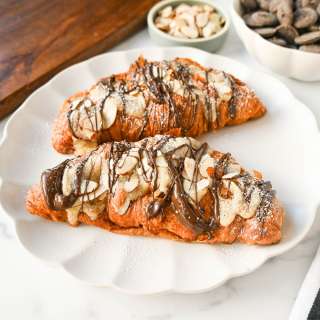 Easy Chocolate Almond Croissants