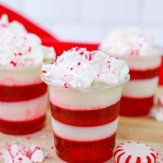 Candy Cane Jello Shots