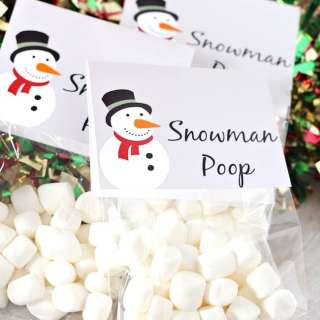 "Snowman Poop" Christmas Treat Bags