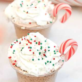 Christmas Hot Chocolate Pudding Shots