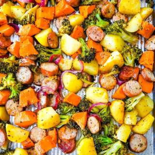 Sheet Pan Chicken Sausage and Veggies