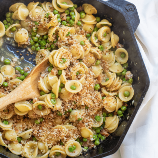 Pea Pancetta Pasta