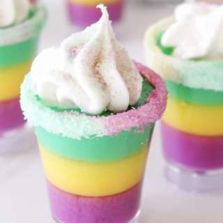 Mardi Gras Jello Shots