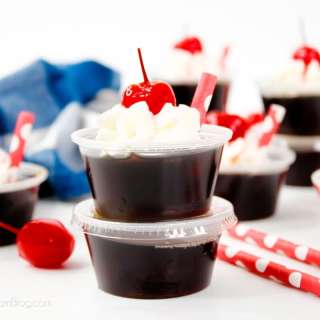 Root Beer Float Jello Shots