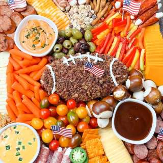 Football Charcuterie Board