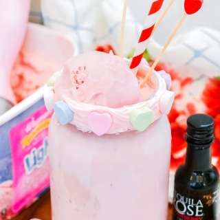 Strawberry Valentine Milkshake Recipe