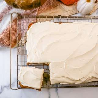 Pumpkin Bars with Cream Cheese Frosting