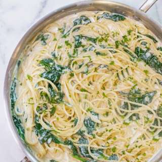 20 Minute Spinach Ricotta Pasta