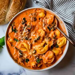 Creamy Sausage Tortellini Soup