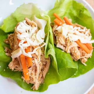 Instant Pot Gochujang Chicken Lettuce Wraps