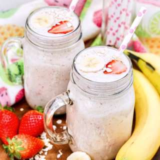 Strawberry Banana Oatmeal Smoothie