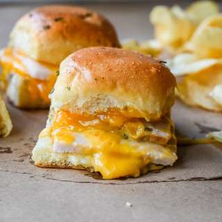 Garlic Herb Turkey and Cheddar Sliders