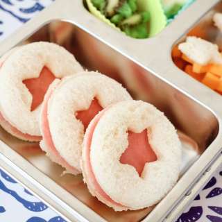 Ham Stars Sandwiches