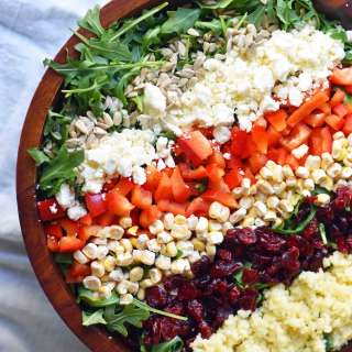 Chopped Salad with Creamy Basil Dressing