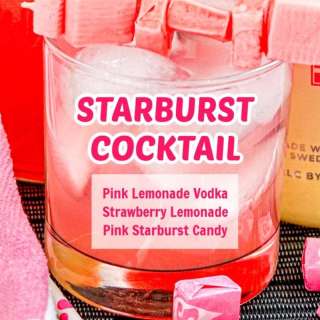 Pink Starburst Cocktail