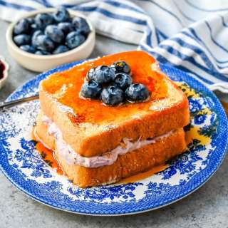 Blueberry Cheesecake Stuffed French Toast