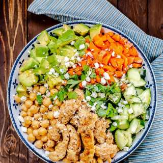 Mexican Turkey Garbanzo Bean Salad