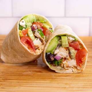 Greek Chicken Salad Wraps