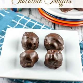 Pumpkin Cookie Dough Chocolate Truffles