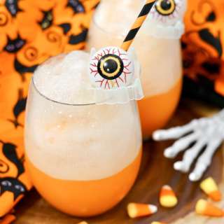 Boozy Halloween Ice Cream Floats