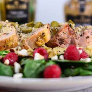 Pork Loin with Dijon Mustard Sauce and Cornichons