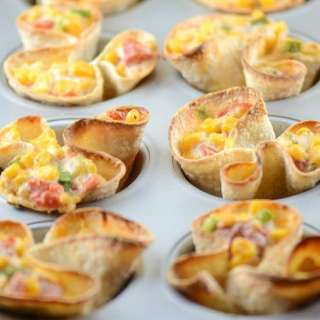 Mini Corn Dip Taco Cups