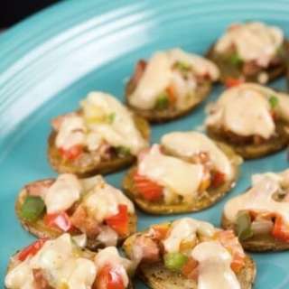 Cajun Mini Pizza Poutine #SundaySupper