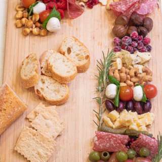 Candy Cane Charcuterie Board