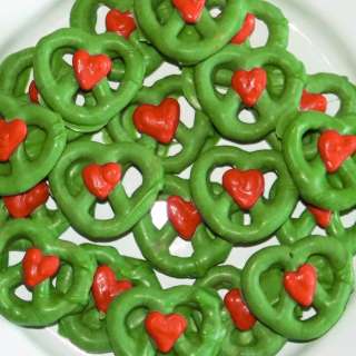 Grinch Pretzels