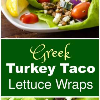 Greek Turkey Taco Lettuce Wraps