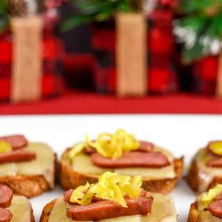 Pepperoncini Gruyere Cocktail Crostini