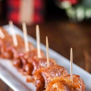 Bacon Wrapped Smokies {With Spicy Chipotle and Brown Sugar}
