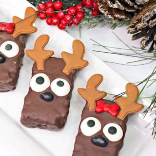 Easy Reindeer Rice Krispie Treats